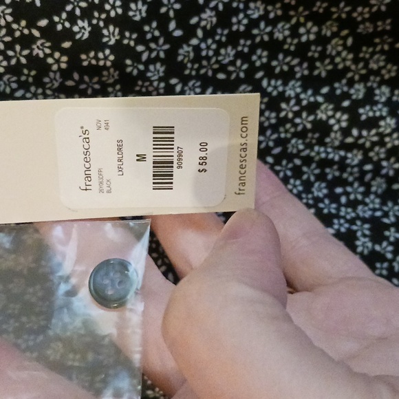 Francescas Collection, polka dot, drop cinched waist, flare mini size Medium - Picture 2 of 6